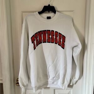 Vintage Women’s Jansport White Tennessee Volunteers Football Crew Neck Sz L